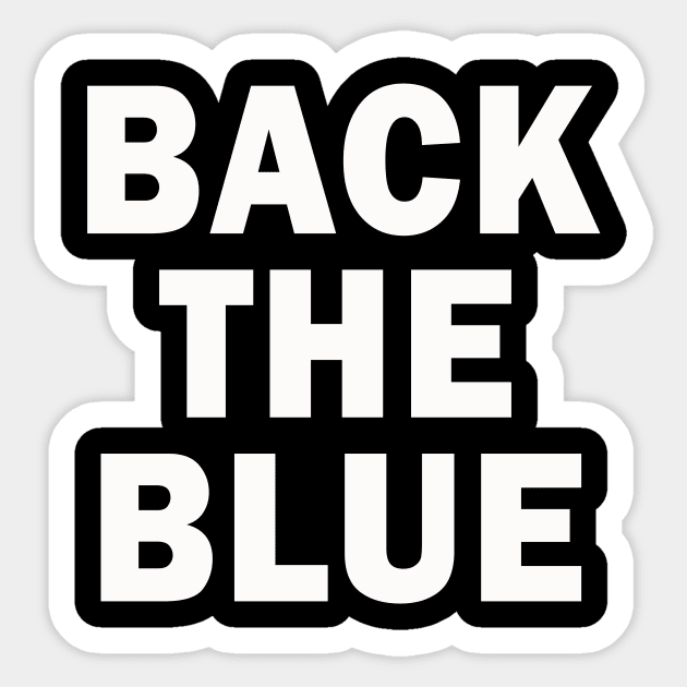 Back the Blue | rally for Law Enforcement | Blue Stripe Sticker by MerchMadness